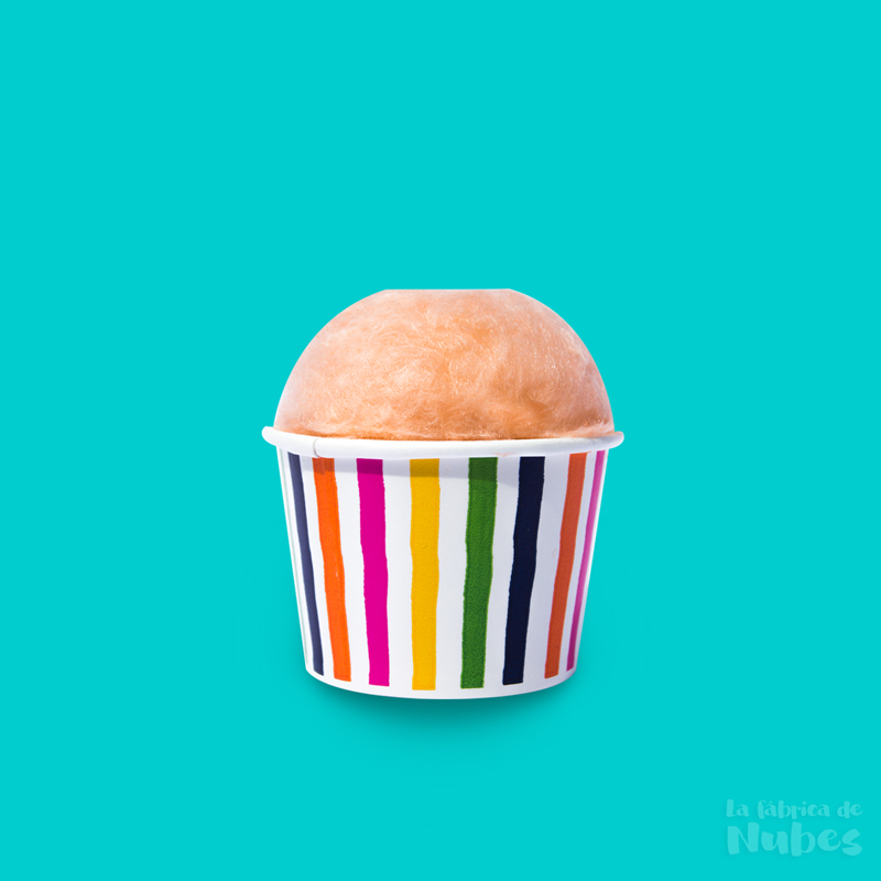 Algodón de azúcar - vaso de colores (8 onzas)