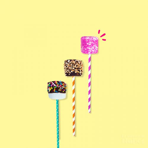 Masmelos con chocolate. La Fábrica de Nubes